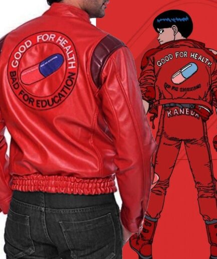 Akira Kaneda Red Leather Jacket